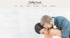 Desktop Screenshot of bubblyeventsnc.com
